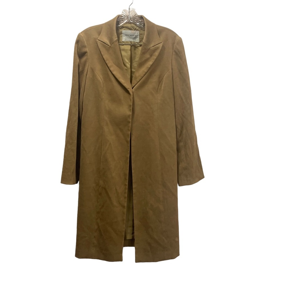 Piece Montee women one bottom suede coat camel Size 10!!